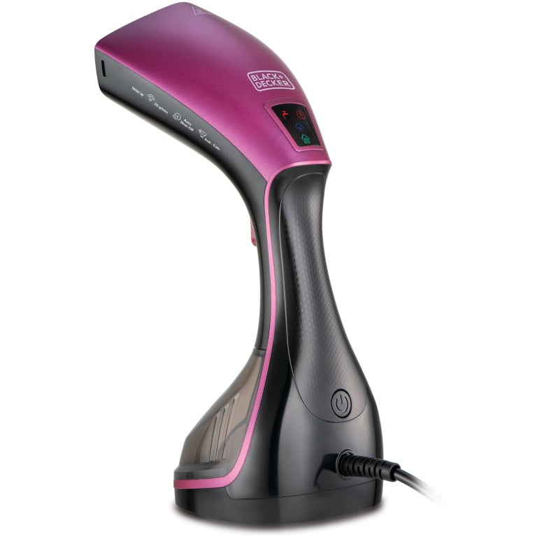 Black+Decker Handheld Garment Steamer, 1600 Watt, 240ml, Purple - HST1600 Black+Decker Handheld Garment Steamer, 1600 Watt, 240ml, Purple - HST1600